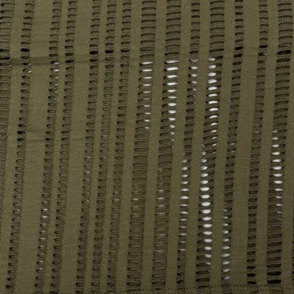 T By ALEXANDER WANG Perforated Jersey Tank Top Size Medium Military Green - Picture 4 of 6